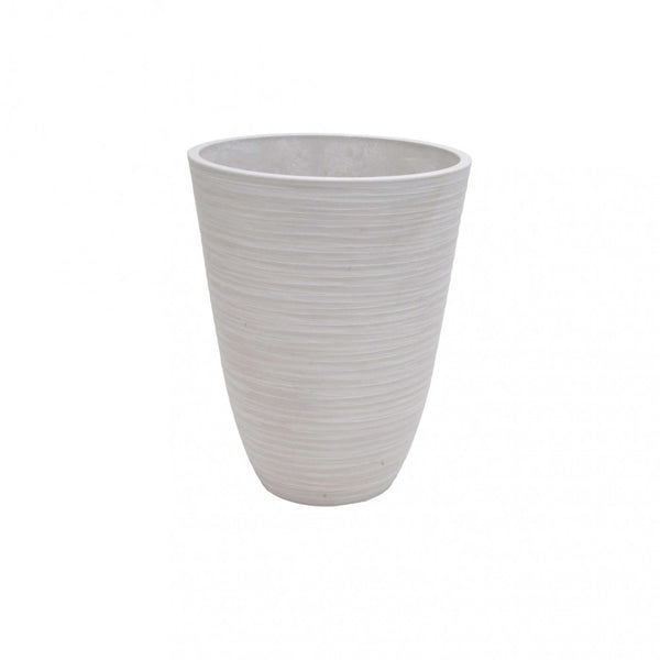 Mittlere Vase Anemone Ø29x36 cm aus weißer Synthetikfaser prezzo