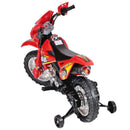 Moto Elettrica per Bambini 6V Super Cross Happy Kids Rossa-6