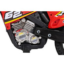 Moto Elettrica per Bambini 6V Super Cross Happy Kids Rossa-8