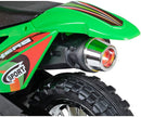 Moto Elettrica per Bambini 6V Super Cross Happy Kids Verde-6