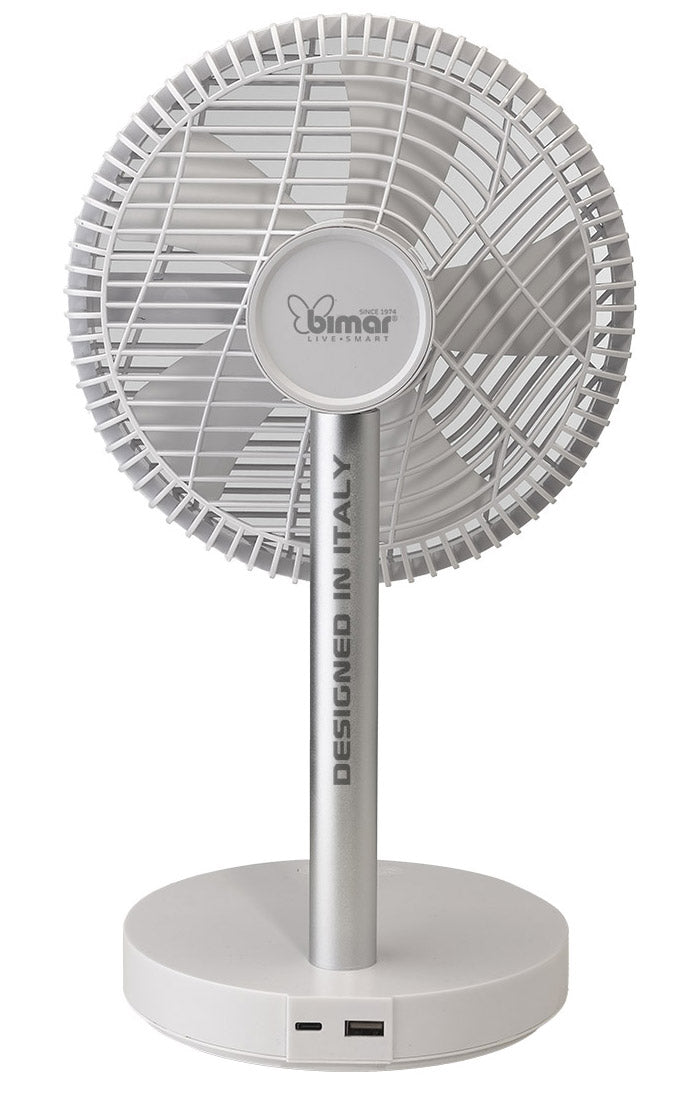 Ventilatore da Tavolo WIFI Ø20 cm Batteria Ricaricabile Bimar VD200-5