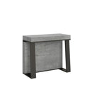 Consolle Allungabile 90-288x40x77 cm in Nobilitato Grigio-1