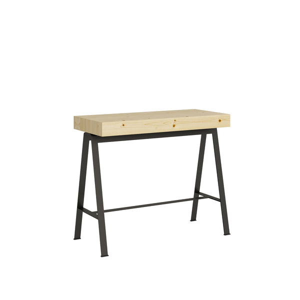 Ausziehbare Konsole aus Holz und Eisen H77x40x90 / 300cm Itamoby Bench Classic Oak sconto