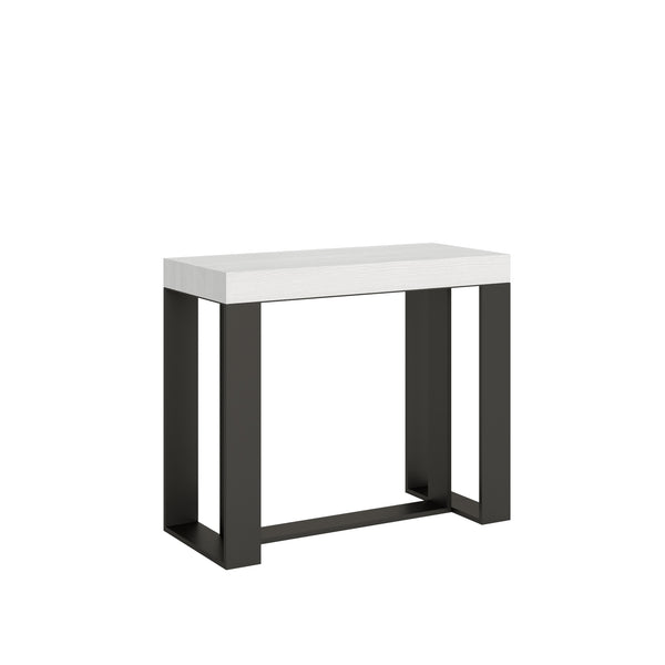 prezzo Consolle Allungabile 90-300x40x77 cm in Nobilitato Bianco