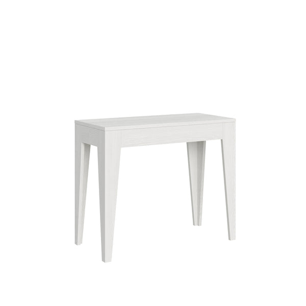 Consolle Allungabile 90-302x42x77 cm in Nobilitato Bianco prezzo