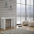 Consolle Allungabile in Legno H77x40x90/300cm Magic Color Bianco Frassino Classica-1