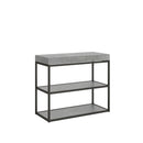 Consolle Allungabile 90-300x40x77 cm in Nobilitato Grigio-1