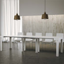 Consolle Allungabile in Legno H77x40x110/300cm Itamoby Magic Color Bianco Frassino Classica-2