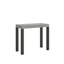 Consolle Allungabile 90-300x40x77 cm in Nobilitato Grigio-1