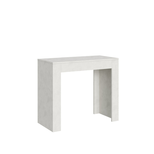 prezzo Consolle Allungabile 90-198x42x76.8 cm in Nobilitato Bianco