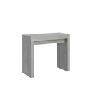 Consolle Allungabile 90-196x42x77 cm in Nobilitato Grigio-1