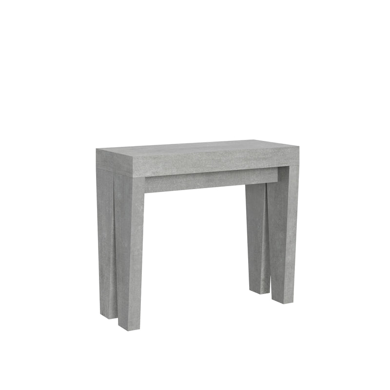 Consolle Allungabile 90-196x42x77 cm in Nobilitato Grigio-1