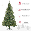 Albero di Natale Artificiale H210 cm 908 Rami con 350 Luci LED Verde-4