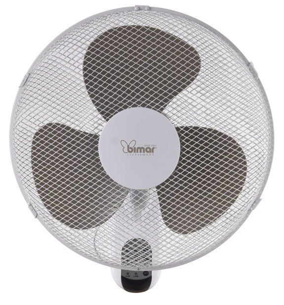 Ventilatore da Parete Ø40 cm 3 Velocità con Telecomando Bimar VM44-2