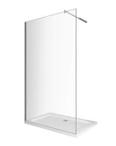 Parete Doccia Walk-In in Cristallo 8mm Trasparente H200cm Varie Misure-1