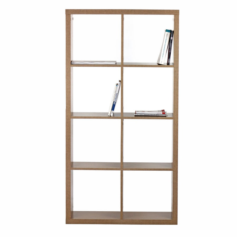 Libreria 8 Ripiani 77x147x30 cm in Legno MDF Effetto Rovere-3