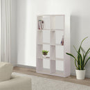 Libreria 8 Ripiani 77x147x30 cm in Legno MDF Bianco Opaco-6