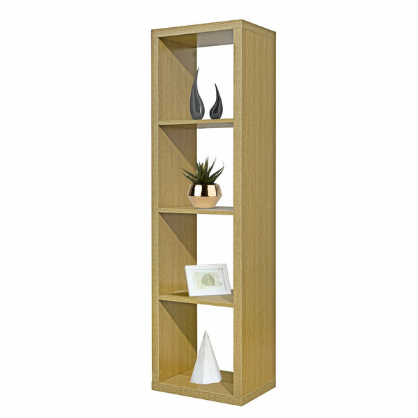 online Libreria Moderna 4 Ripiani 42x147x30 cm in Legno Melaminico Rovere Chiaro