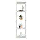 Libreria Moderna 4 Ripiani 42x147x30 cm in Legno Melaminico Bianco Opaco-2