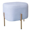 Pouf Poggiapiedi 41x41x41 cm in Tessuto Kate Grigio-1