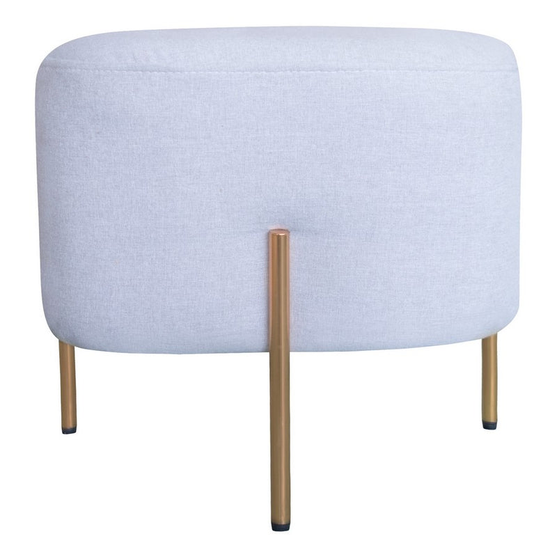 Pouf Poggiapiedi 41x41x41 cm in Tessuto Kate Grigio-2