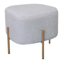 Pouf Poggiapiedi 41x41x41 cm in Tessuto Kate Beige-1