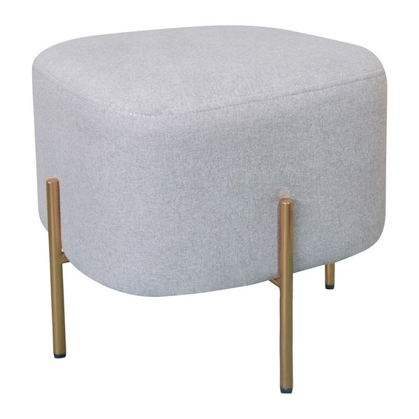 Pouf Poggiapiedi 41x41x41 cm in Tessuto Kate Beige acquista