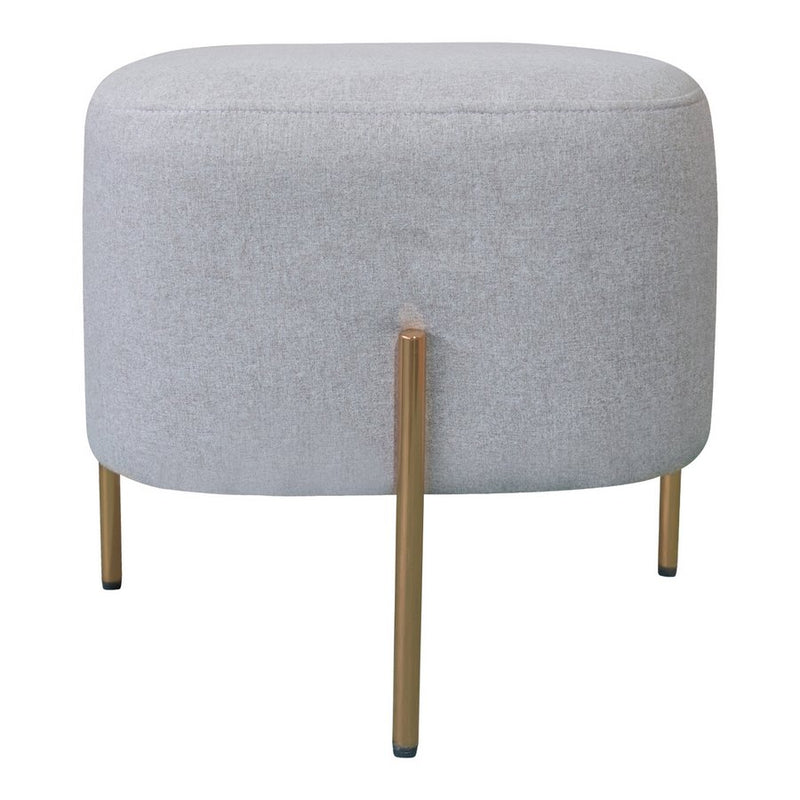 Pouf Poggiapiedi 41x41x41 cm in Tessuto Kate Beige-2