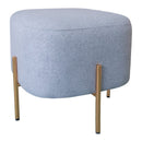 Pouf Poggiapiedi 41x41x41 cm in Tessuto Kate Grigio Scuro-1