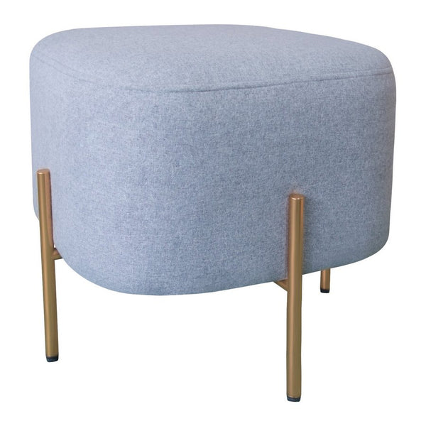 online Pouf Poggiapiedi 41x41x41 cm in Tessuto Kate Grigio Scuro