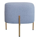 Pouf Poggiapiedi 41x41x41 cm in Tessuto Kate Grigio Scuro-2