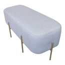 Pouf Poggiapiedi 97x39x40 cm in Tessuto Kate Grigio-2