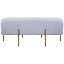 Pouf Poggiapiedi 97x39x40 cm in Tessuto Kate Grigio-4