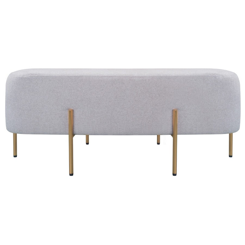 Pouf Poggiapiedi 97x39x40 cm in Tessuto Kate Beige-1