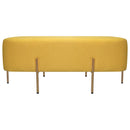 Pouf Poggiapiedi 97x39x40 cm in Tessuto Kate Giallo-1