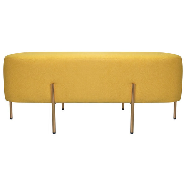 prezzo Pouf Poggiapiedi 97x39x40 cm in Tessuto Kate Giallo