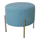 Pouf Poggiapiedi Ø40 cm in Tessuto Kate Verde-1