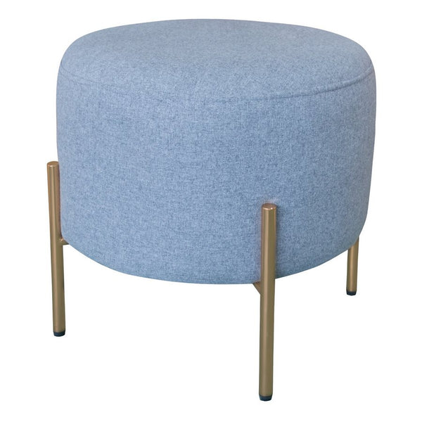 prezzo Pouf Poggiapiedi Ø40 cm in Tessuto Kate Grigio Scuro