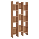 Libreria 15 Ripiani 96x24,8x192 cm in Legno MDF Rovere-1