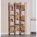 Libreria 15 Ripiani 96x24,8x192 cm in Legno MDF Rovere-3