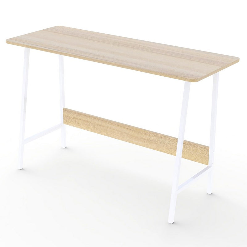 Scrivania da Ufficio 120x45x72 cm in Metallo e Legno Dalla Bianco/Frassino-6