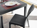 Tavolo Houston 150x90x74 h cm in Wicker Antracite-7