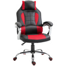 Sedia da Gaming Ergonomica 67x69x118-127 cm in Similpelle Rosso e Nero-1