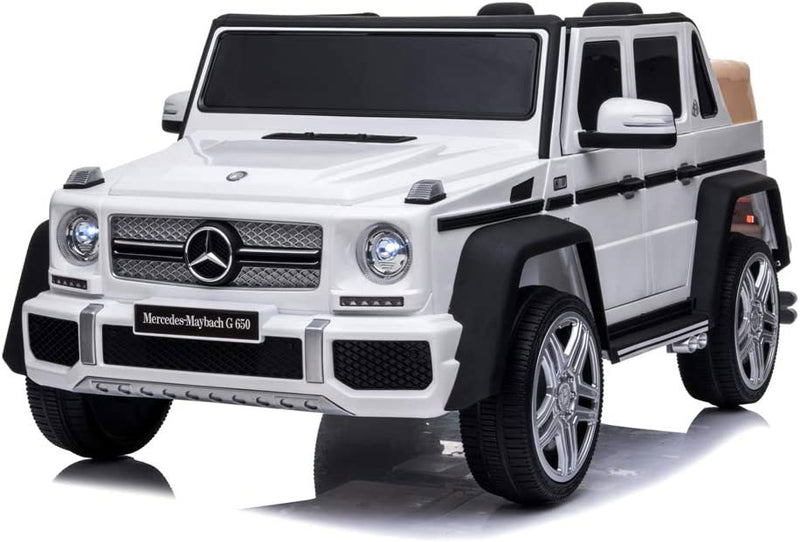 Macchina Elettrica per Bambini 12V Mercedes Maybach G650 Landaulet Bianca-1