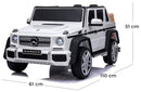 Macchina Elettrica per Bambini 12V Mercedes Maybach G650 Landaulet Bianca-5