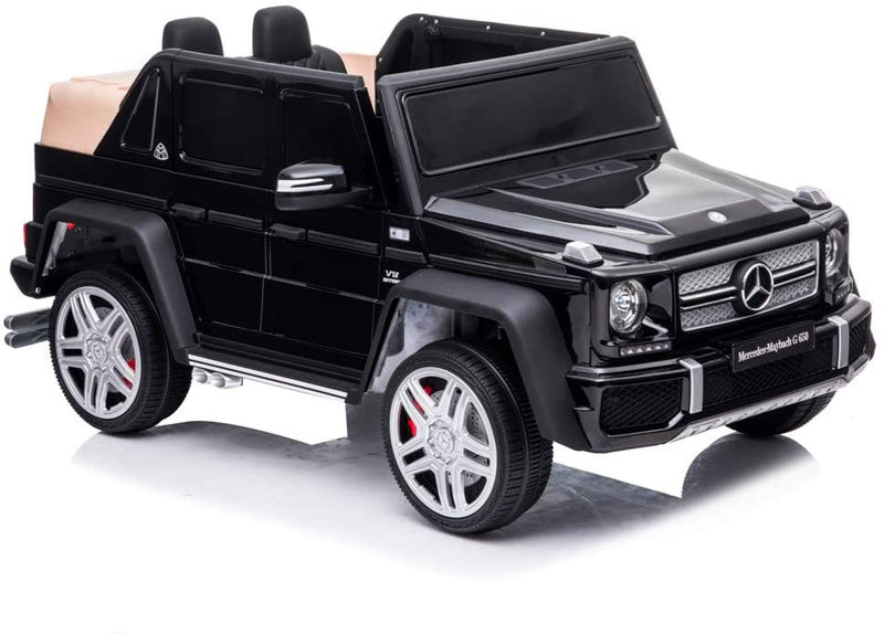 Macchina Elettrica per Bambini 12V Mercedes Maybach G650 Landaulet Nera-7