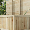 Panca Contenitore da Giardino da 172L 120x55x45 cm in Legno di Abete Naturale-7