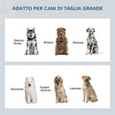 2 Ciotole per Cani Rialzate 60x30x35,5 cm in Acciaio Inox con Vano Contenitore Nero-7