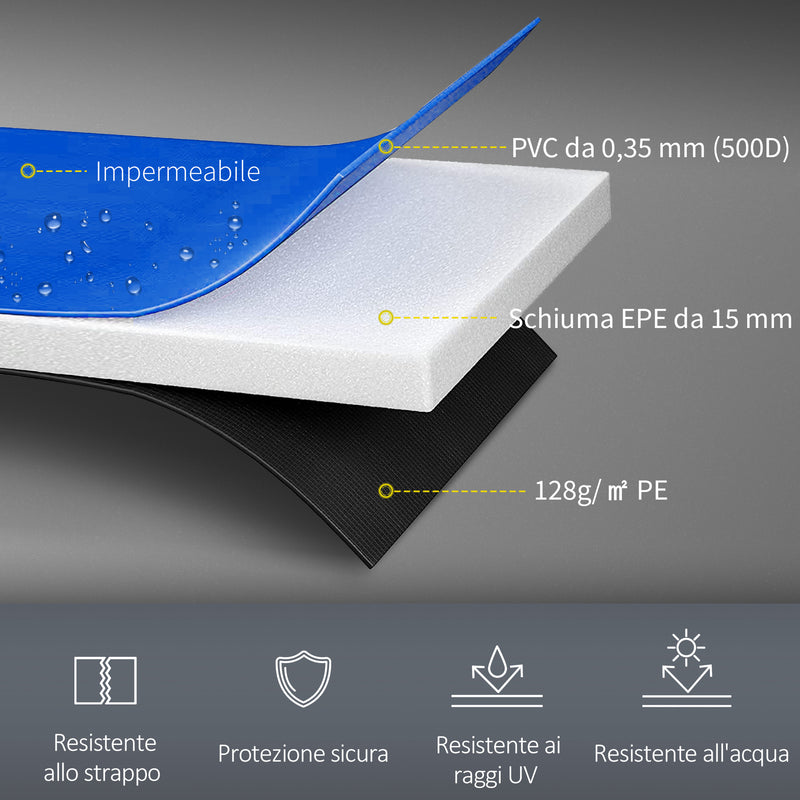 Bordo di protezione per trampolino Ø305 cm  Blu-4