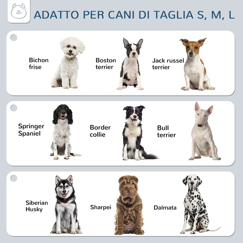 Set 2 Ciotole per Cani 1,2 Litri 44x27,7x28 cm in ABS e Acciaio Grigio-7